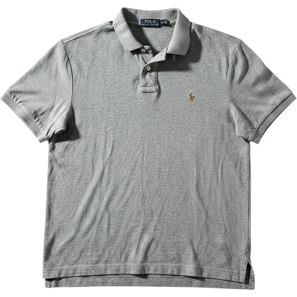 Polo Ralph‎ Lauren Mens XL Gray Pima Soft Touch Shirt